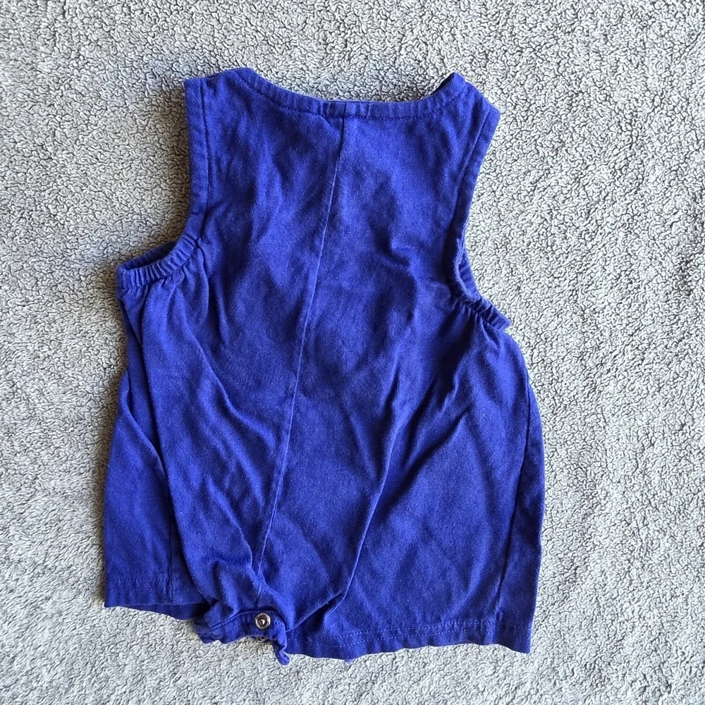 Vintage 90s Oshkosh B'gosh Baseball Theme‎ One Piece Jumper Overalls 3-6 Months